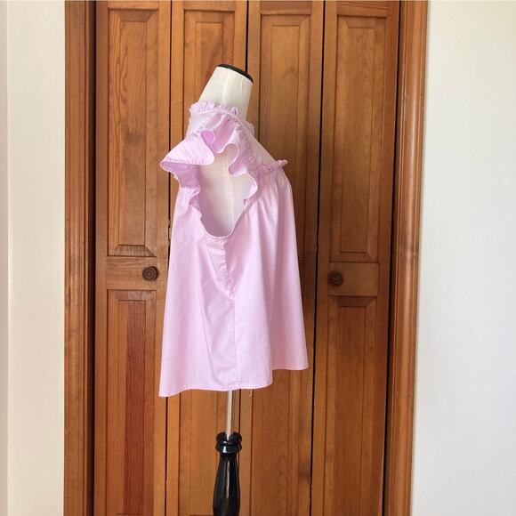 Crown & Ivy Lavender Ruffled Pullover Top, Size XXL - Picture 2 of 5